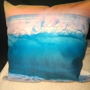 Beach wave throw pillow! New**